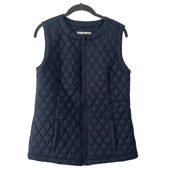 Centigrade Women's Lightweight Quilted Full Zip Navy Vest Pockets XXS NWOT - Picture 1 of 6